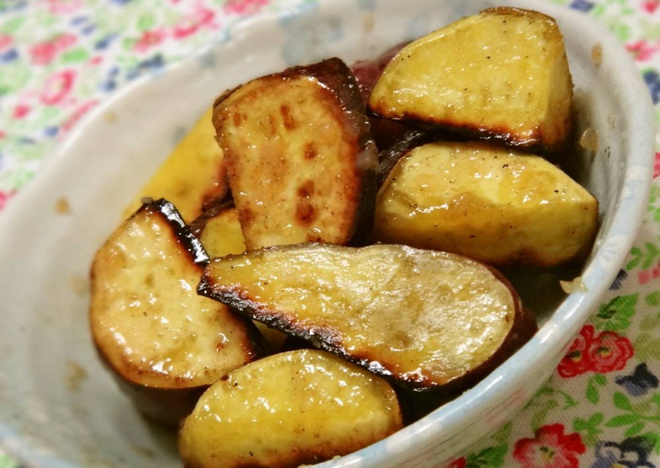 Sweet potatoes with Shio-Koji and honey butter
