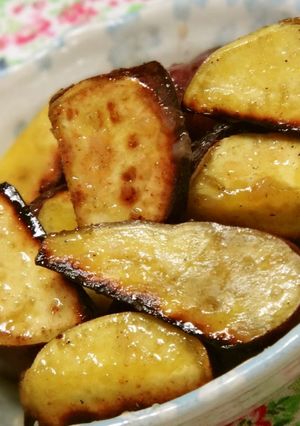 A picture of Sweet Potatoes with Shio-koji and Honey Butter.