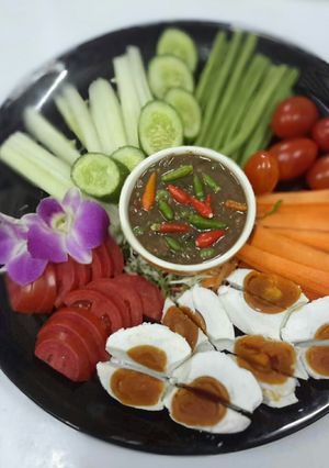 A picture of Thai Shrimp Paste Chile Sauce / Naam Prik Kapi.