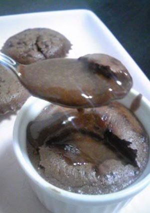 A picture of Easy Molten Chocolate Cake.