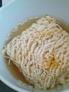 A picture of 8 minute spicy Ramen.