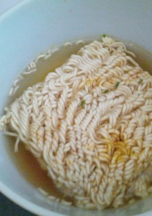 A picture of 8 minute spicy Ramen.