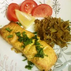 A picture of Tandoori Salmon: Spice Marinated Salmon.