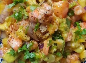Foto de Salada de Camarão, Manga e Abacate