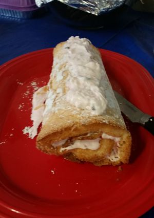 A picture of Peppermint Cake Roll.