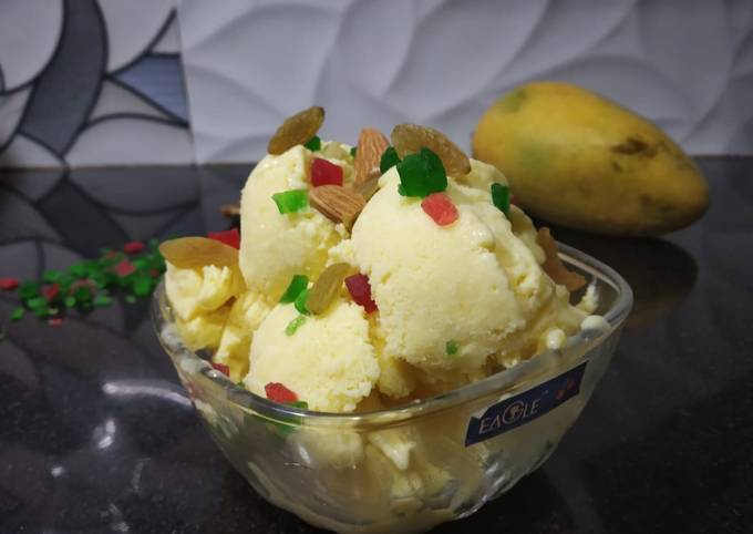 Simple Way to Make Delicious Date mango ice cream
