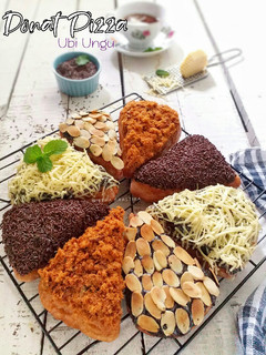 Foto resep Donat Pizza Ubi Ungu