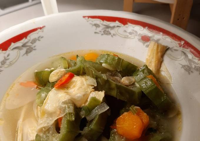 Sayur Oyong Kembang Tahu Tumis