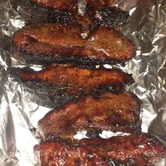 A picture of Sweet teriyaki bbq country style beef ribs.