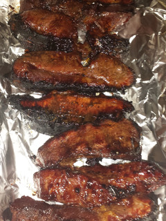 A picture of Sweet teriyaki bbq country style beef ribs.