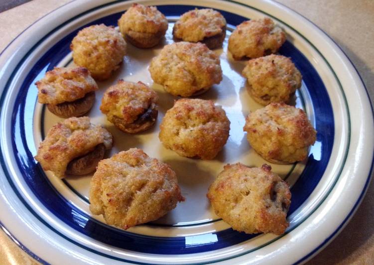 Easy Crab Stuffed Mushrooms