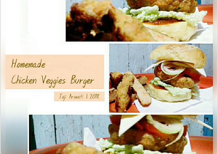 Resep Chicken Veggies Burger *Citarasa Homemade Lezat