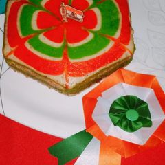Tricolour marvel cake A picture of Tricolour marvel cake.