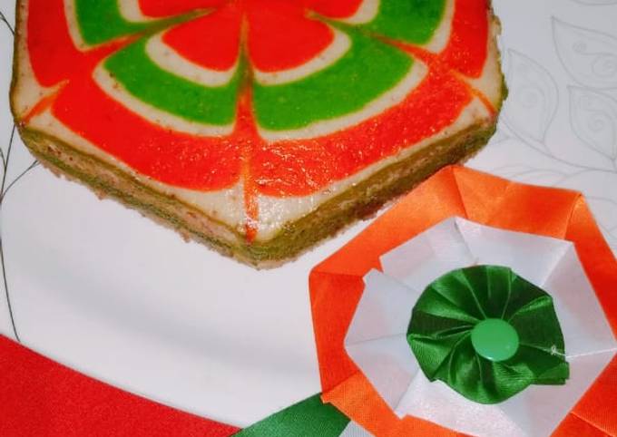 Steps to Make Award-winning Tricolour marvel cake