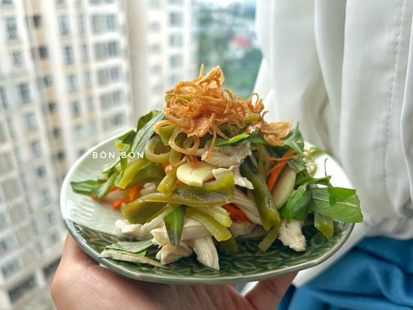 Gỏi Ức Gà Rau Tiến Vua