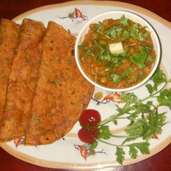A picture of Coriander Chilli Chappati.