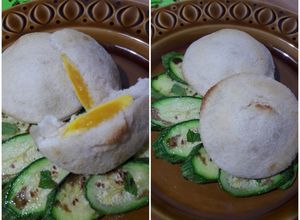 Foto di Tuorlo in raviolo di pane