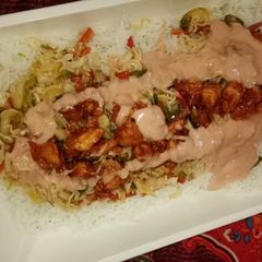 A picture of Singaporean Rice.
