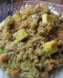 "Arroz de brócoli" frito a mi manera🤨🤔😊