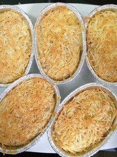 Foto resep Kentang panggang with macaroni and cheese