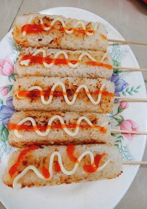 Hình của món Cơm nguội nướng.