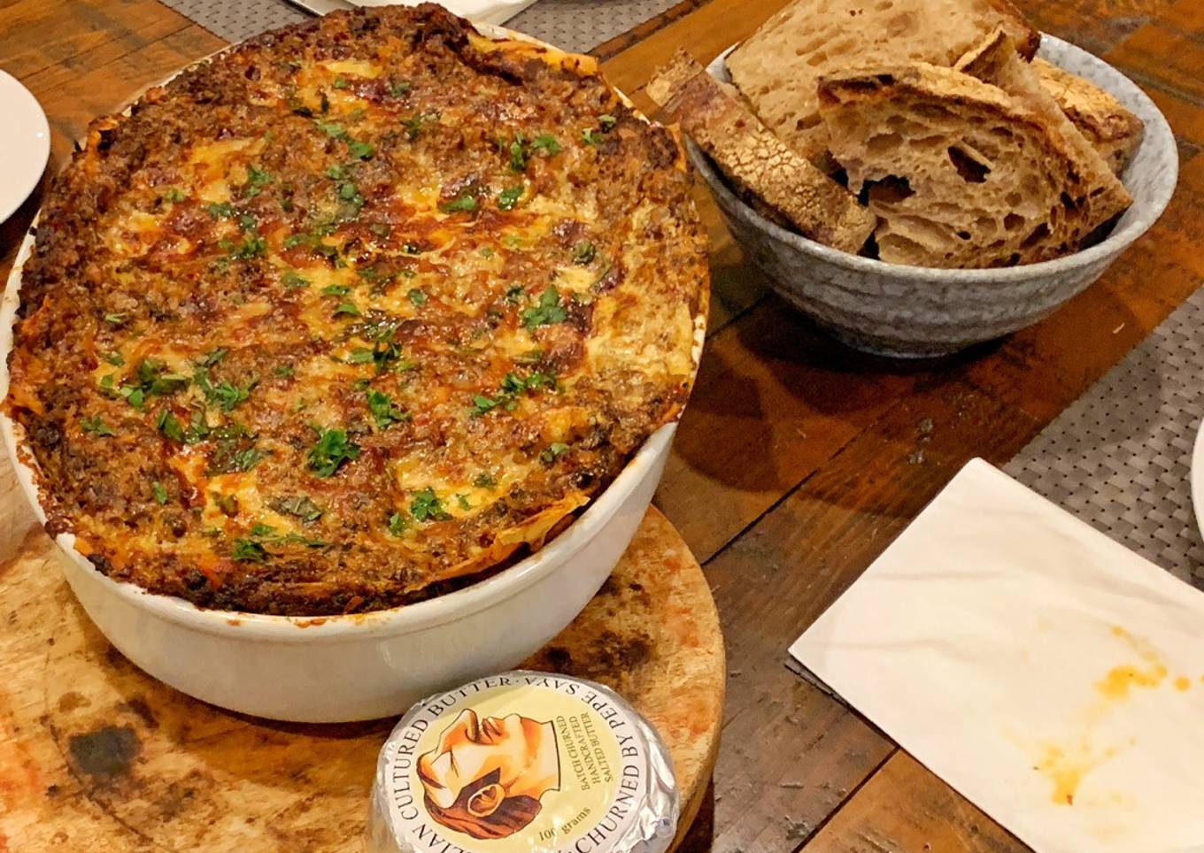 Spicy mushroom lasagna