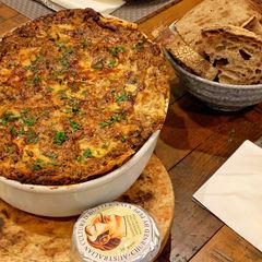 A picture of Vegetarian Spicy mushroom lasagna.