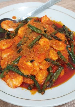 Foto resep Udang Balado Kacang Panjang