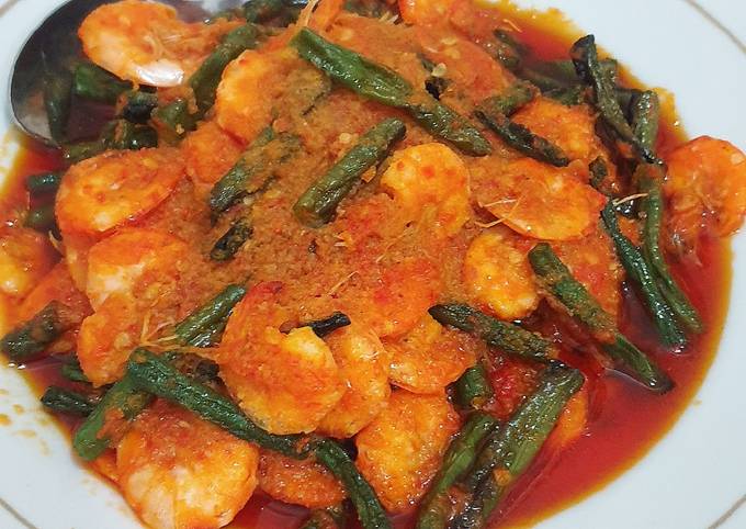 Udang Balado Kacang Panjang