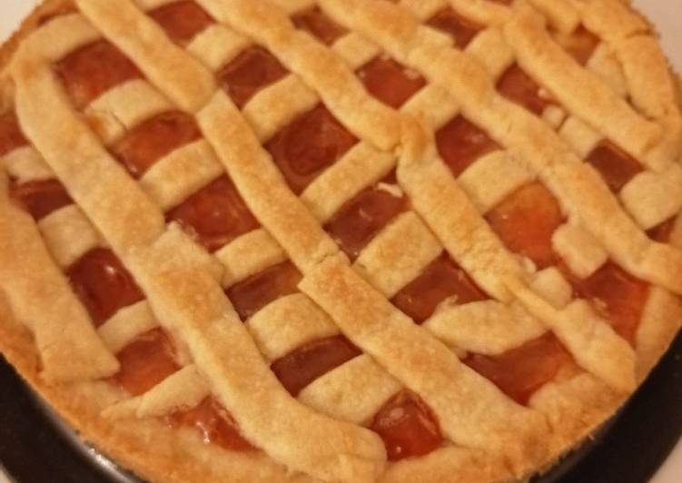 Strawberry jam tart