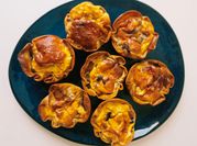 Una foto de quiche de champiñones
