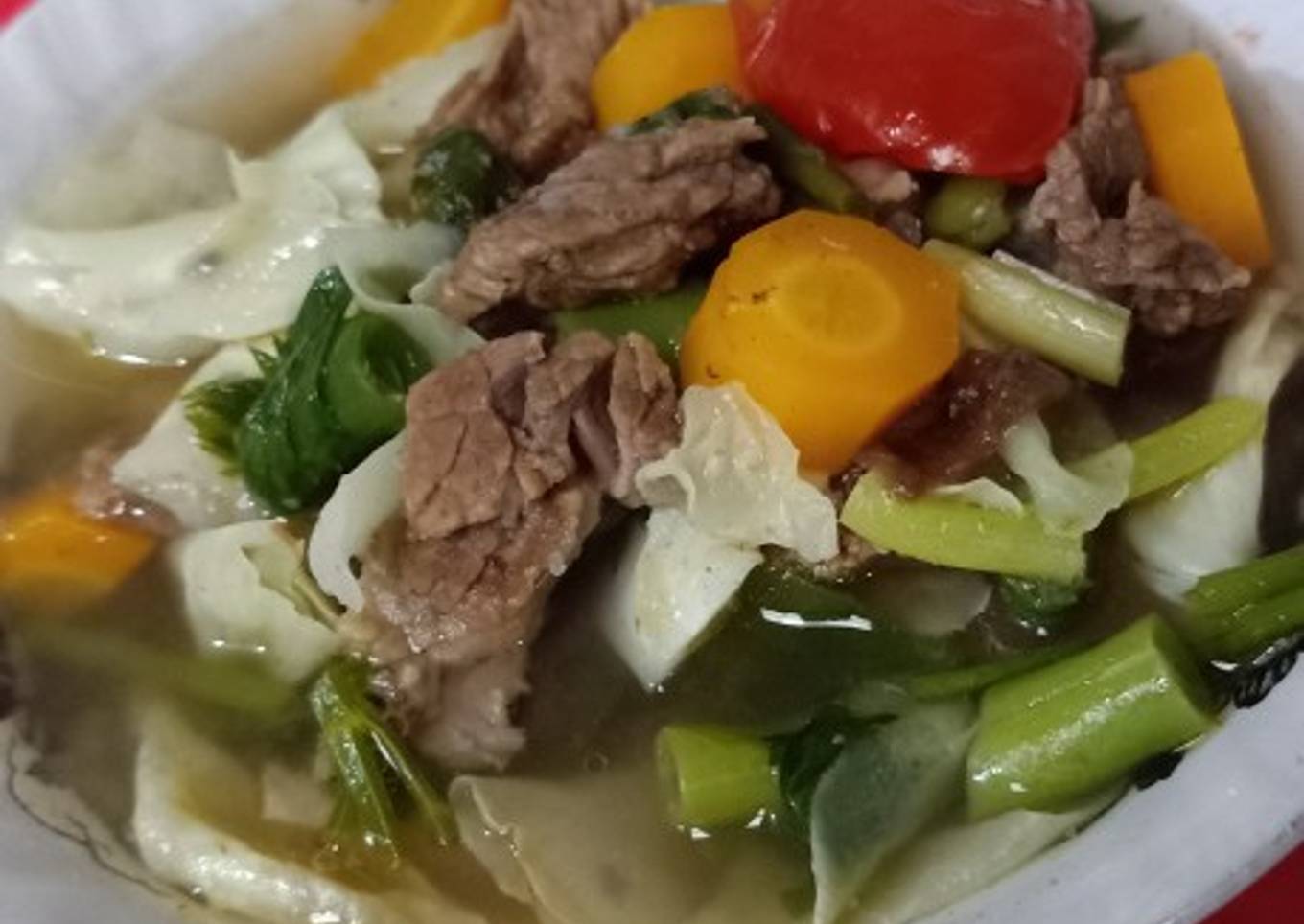 sup daging sayur