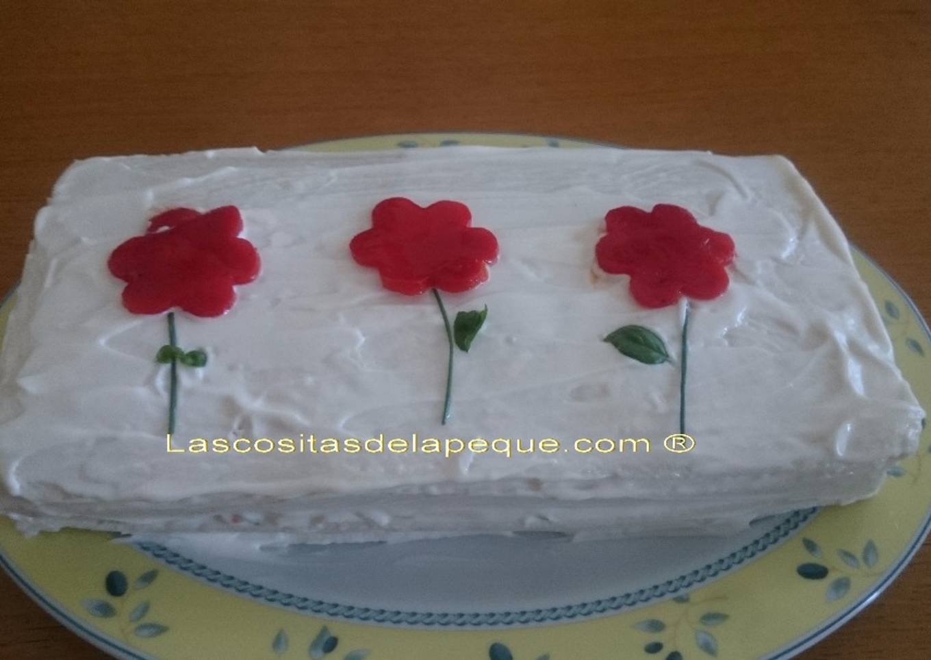 Pastel de verano de pollo y surimi