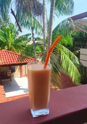 Una foto de Licuado de papaya