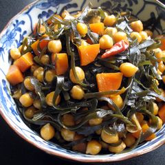 A picture of Simmered Chickpeas & Kombu (Kelp).