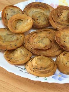A picture of Layered Crispy Puri.