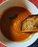 Roast Butternut Squash & Tomato soup with Greek Yogurt