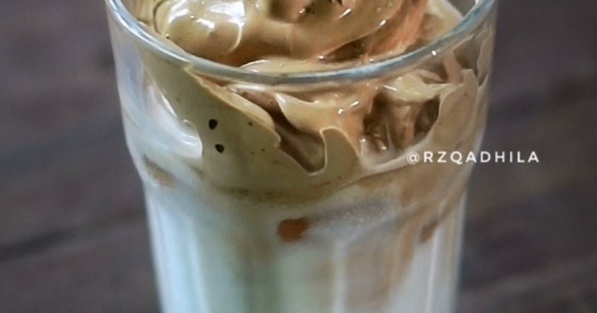 Resep Dalgona Coffee Hasil Krim Kental Banget Tanpa Mikser Oleh Rizky