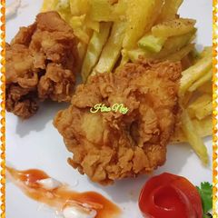 A picture of Chicken_Broast_With_French_Fries.