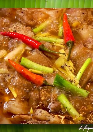 Hình của món Thịt Heo Xào Củ Cải Muối.