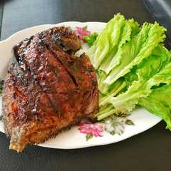 A picture of Ikan Bakar garing.