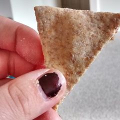 A picture of Homemade wheat crackers.