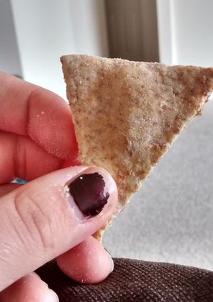 A picture of Homemade wheat crackers.