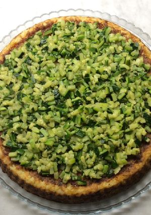 Foto di Crostata di riso con zucchine