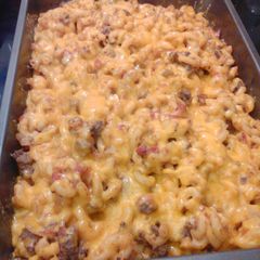 A picture of Cheeseburger Cassarole.