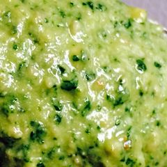 A picture of Basil Strawberry Pesto.