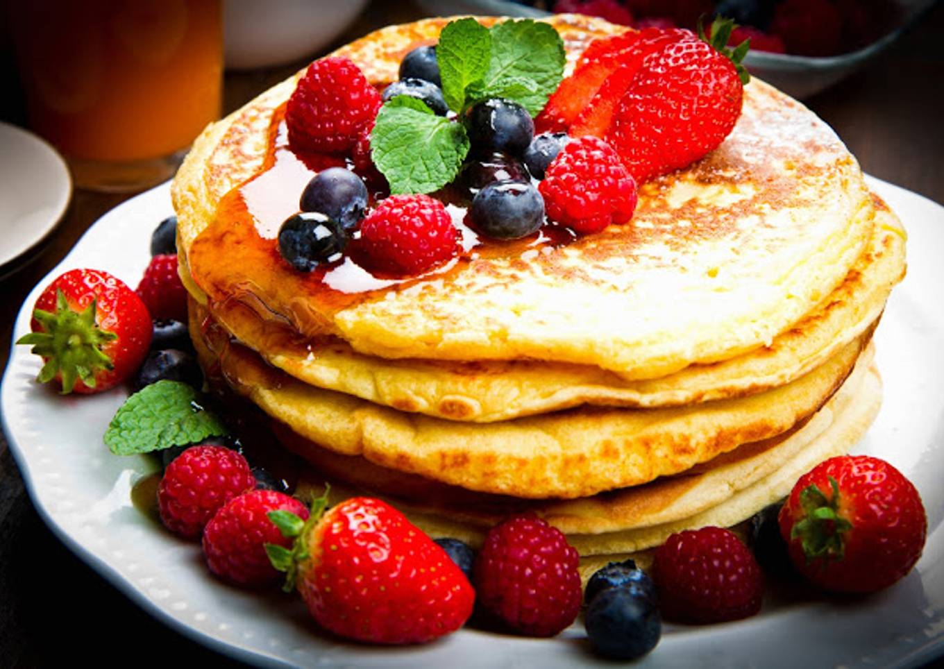 Tortitas con fruta y Savia de Palmera