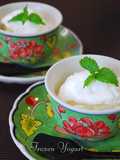 Easy Frozen Yogurt with Lychee Liqueur
