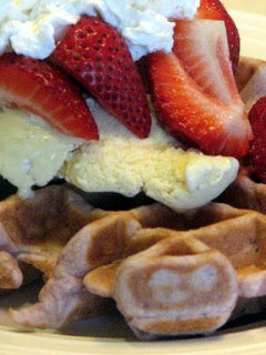 A picture of Strawberry Waffles.