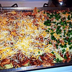 A picture of Andrea's BBQ Chicken Nachos.